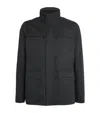 Pal Zileri Cotton-blend Field Jacket In Black