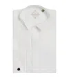 Pal Zileri Cotton Hidden Button Shirt In White