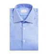 Pal Zileri Cotton Jacquard Shirt In Blue