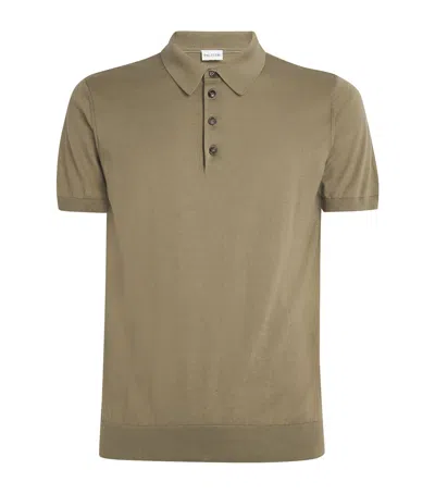 Pal Zileri Cotton Polo Shirt In Green