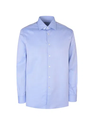 Pal Zileri Cotton Shirt In Blue
