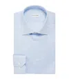 Pal Zileri Cotton Stripe Shirt In Blue
