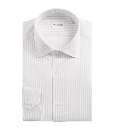 Pal Zileri Cotton Stripe Shirt In White