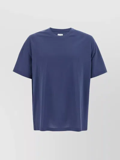 Pal Zileri Crew-neck T-shirt With Side Slits And Straight Hem In Multicolor