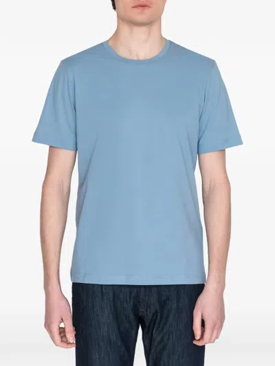 Pal Zileri Crewneck Plain T-shirt In Blue