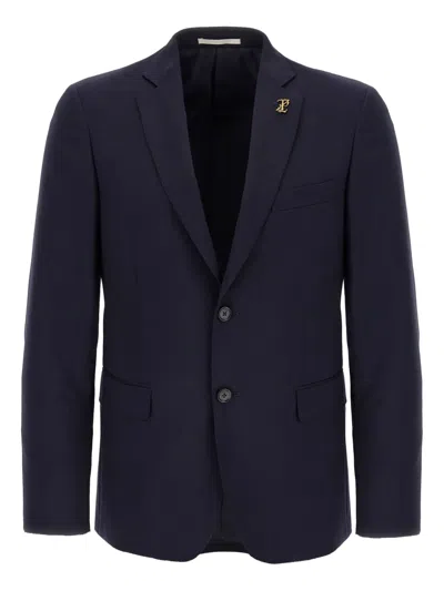 Pal Zileri Duca Single-breasted Blazer In Blue