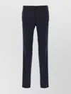 Pal Zileri Wool Trousers With Back Pockets And Belt Loops