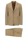 Pal Zileri Duca Suits Beige In Brown