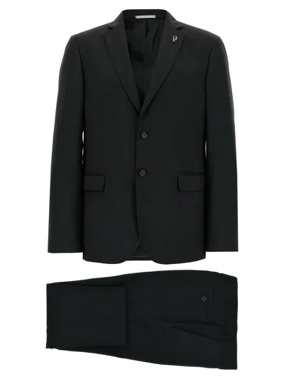 Pal Zileri Duca Suits Gray In Black