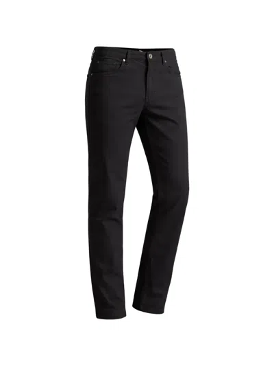 Pal Zileri Five-pocket Straight-leg Jeans In Black