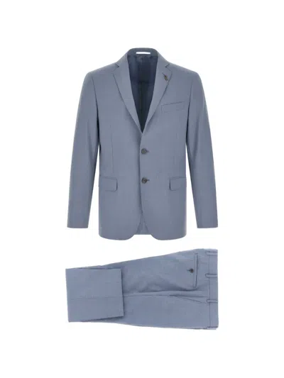 Pal Zileri Lord Single Breasted Suit Notch Lapel In Blue