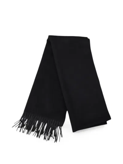 Pal Zileri Fringed Scarf In Black