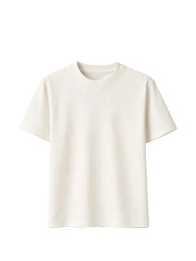 Pal Zileri Geometric-detail T-shirt In White