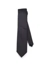 Pal Zileri Geometric-pattern Silk Tie In Black