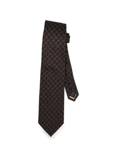 Pal Zileri Geometric-pattern Tie In Brown