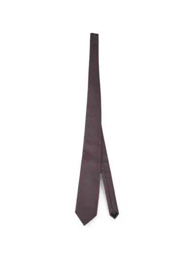 Pal Zileri Geometric-pattern Tie In Brown
