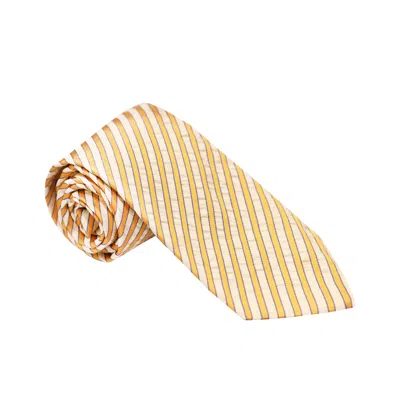 Pal Zileri Gold Striped Silk Tie