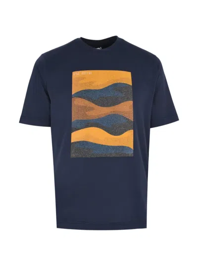 Pal Zileri Graphic T-shirt In Blue