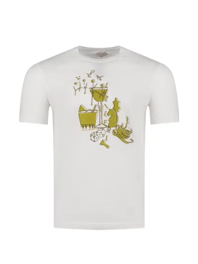 Pal Zileri Graphic T-shirt In White