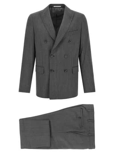 Pal Zileri Gray Wool Men's Suit