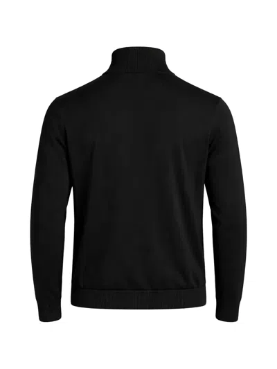 Pal Zileri High-neck Zip-up Cardigan In Black