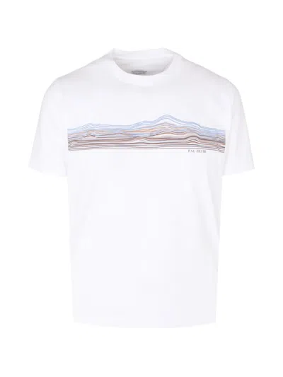 Pal Zileri Landscape-print T-shirt In White