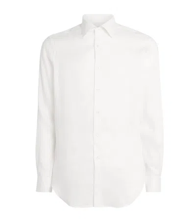 Pal Zileri Linen Shirt In White