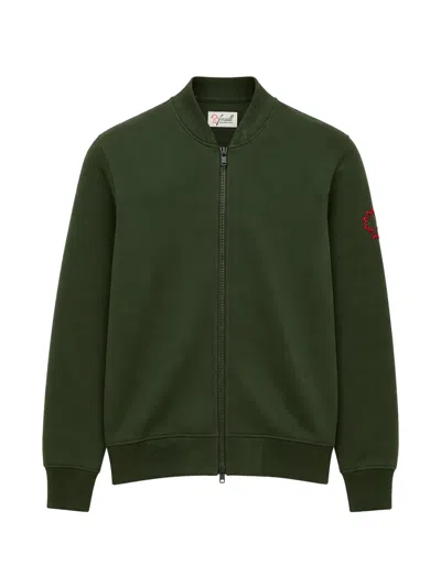 Pal Zileri Logo-embroidered Zip-up Bomber Jacket In Metallic