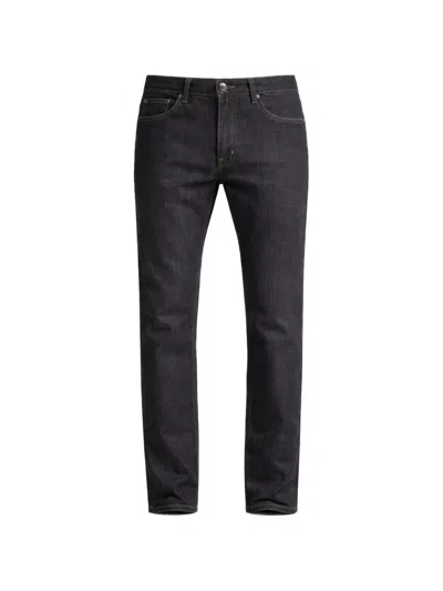 Pal Zileri Logo-patch Straight-leg Jeans In Blue