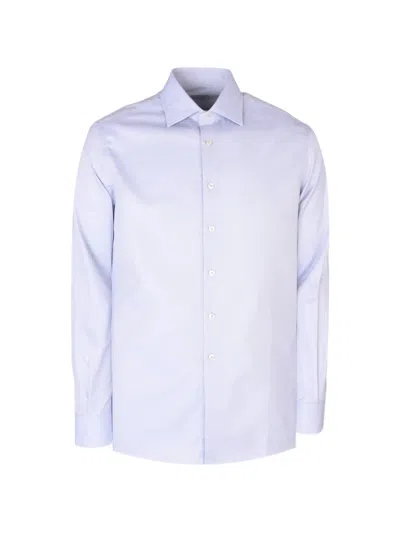 Pal Zileri Long-sleeve Button-down Shirt In Blue