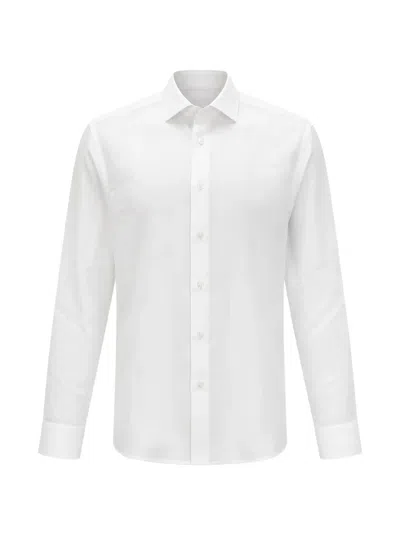 Pal Zileri Long-sleeve Spread-collar Shirt In White