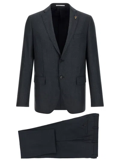 Pal Zileri Long-sleeved Suit In Gray