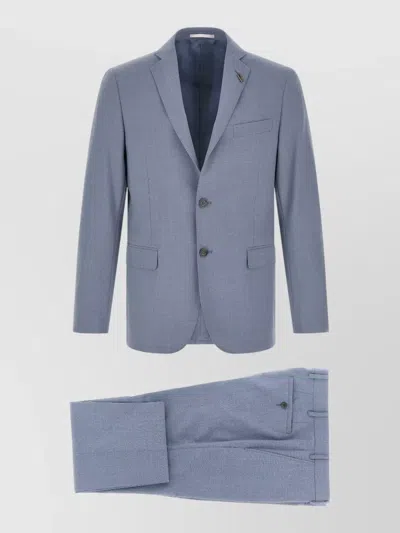 Pal Zileri Lord Single Breasted Suit Notch Lapel In Blue