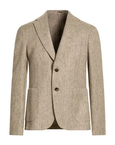 Pal Zileri Man Blazer Beige Size 36 Acrylic, Polyester, Wool, Viscose, Polyamide In Neutral