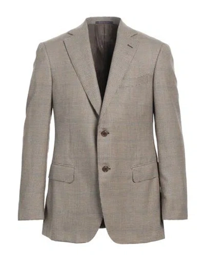 Pal Zileri Man Blazer Beige Size 42 Cashmere