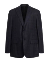 Pal Zileri Man Blazer Midnight Blue Size 46 Virgin Wool In Blue