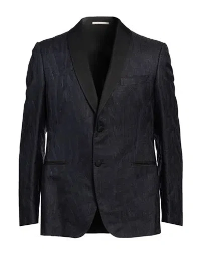 PAL ZILERI PAL ZILERI MAN BLAZER MIDNIGHT BLUE SIZE 48 SILK, WOOL