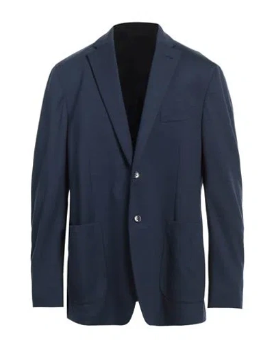 Pal Zileri Man Blazer Midnight Blue Size 48 Wool