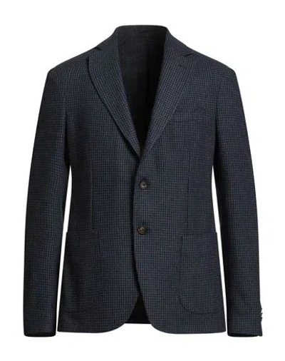 Pal Zileri Man Blazer Navy Size 40 Polyester, Wool, Viscose, Polyamide In Blue