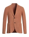 Pal Zileri Man Suit Jacket Tan Size 46 Lyocell In Brown