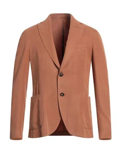 Pal Zileri Man Suit Jacket Tan Size 46 Lyocell In Brown