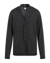 Pal Zileri Man Cardigan Steel Grey Size 46 Virgin Wool In Grey