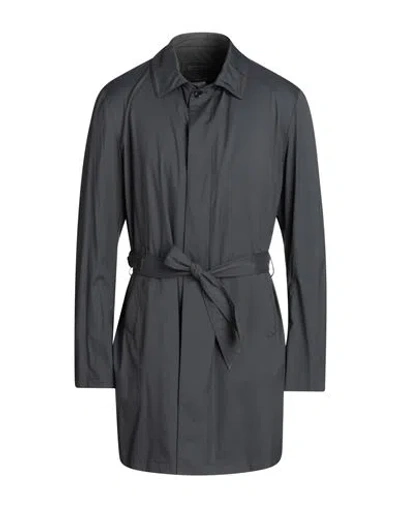 Pal Zileri Man Overcoat & Trench Coat Navy Size 40 Polyamide In Navy Blue