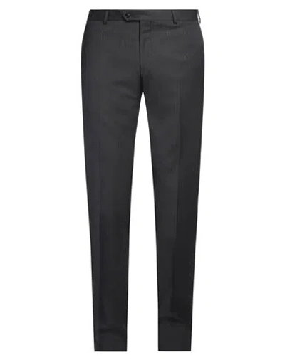 Pal Zileri Man Pants Charcoal Size 32 Wool In Black