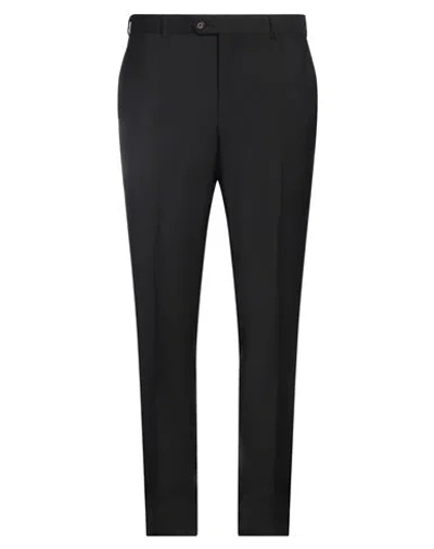 Pal Zileri Man Pants Steel Grey Size 36 Wool, Nylon, Elastane In Black