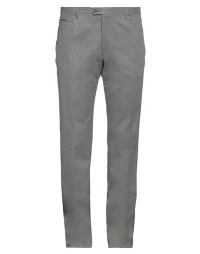 Pal Zileri Man Pants Grey Size 36 Cotton