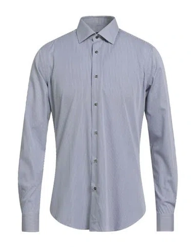Pal Zileri Man Shirt Midnight Blue Size 15 ¾ Cotton