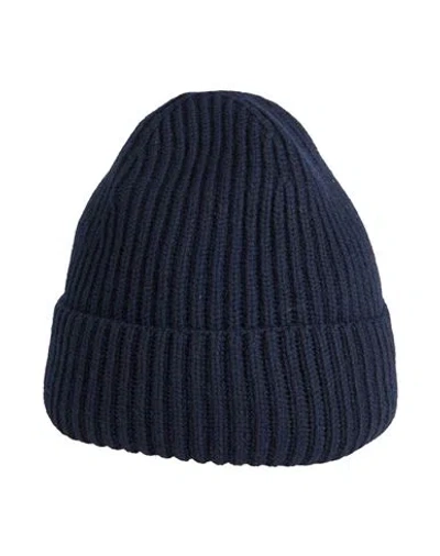 Pal Zileri Mcmlxxx Man Hat Midnight Blue Size Onesize Virgin Wool