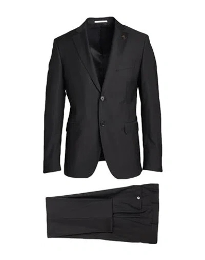 Pal Zileri Mcmlxxx Man Suit Black Size 40 Polyester, Viscose, Elastane