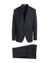 Pal Zileri Mcmlxxx Man Suit Navy Size 48 Wool In Black